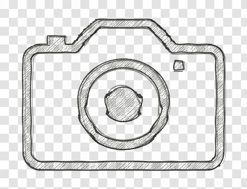 Camera Icon - Line Art Transparent PNG