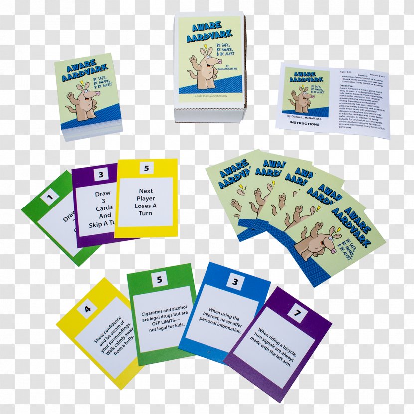 Aardvark Card Game Child Asperger Syndrome - Board Transparent PNG