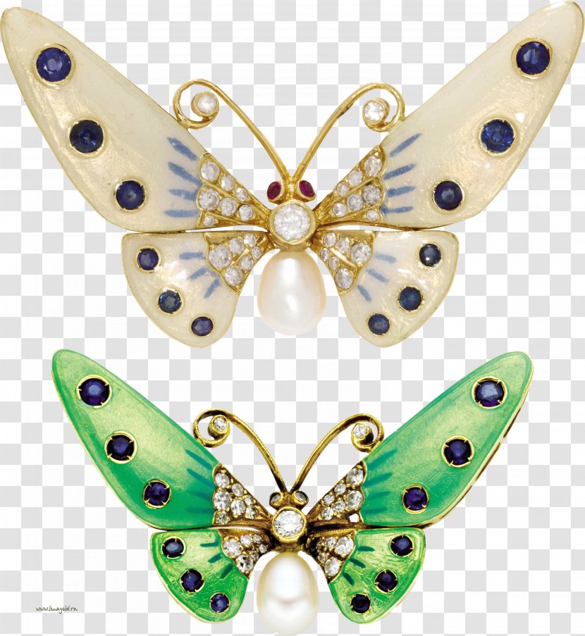Brooch Butterflies And Moths IFolder Clip Art - Brush Footed Butterfly - Papilio Palamedes Transparent PNG