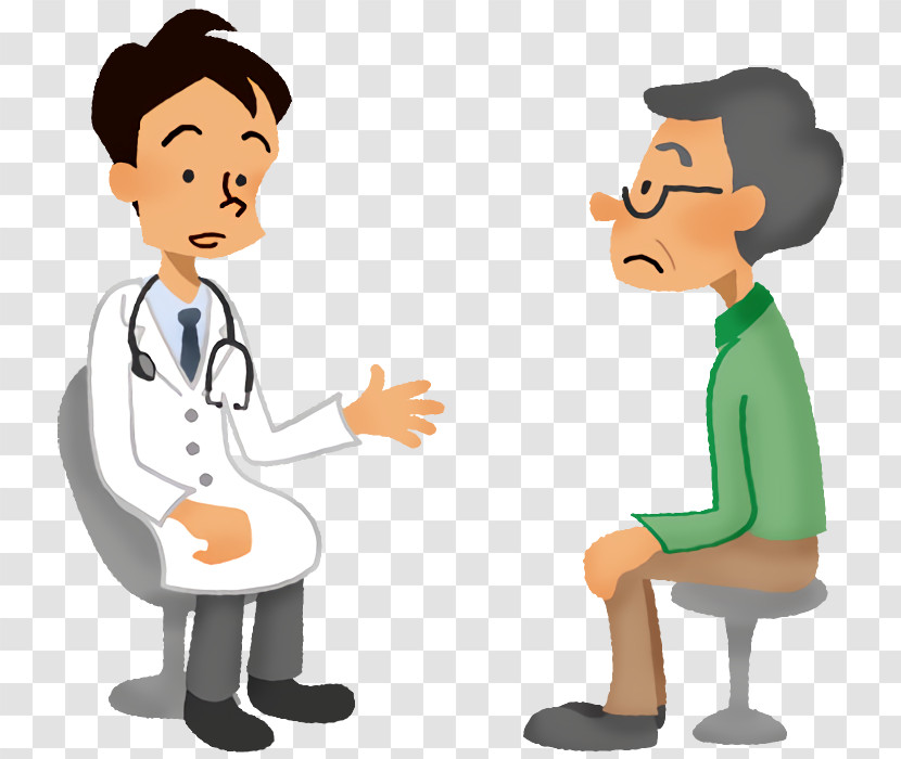 Cartoon Conversation Sharing Job Physician Transparent PNG