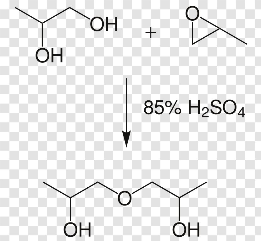 Dipropylene Glycol Ethylene Diol Epoxide - Black And White - Ethers Transparent PNG
