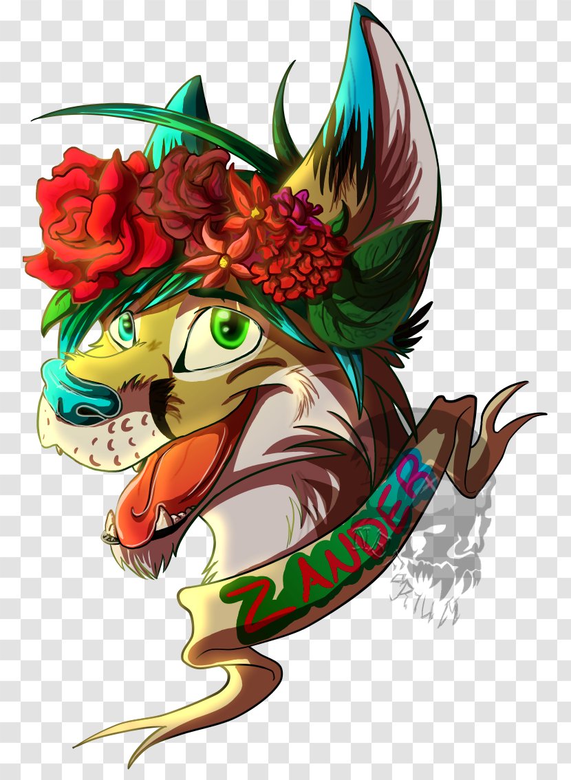 Vertebrate Legendary Creature Cartoon Supernatural - Flowercrown Transparent PNG