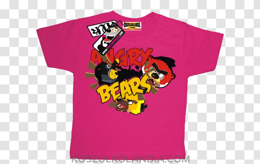 T-shirt Polski Fiat 125p Red Automobiles - Yellow - Angry Bear Transparent PNG