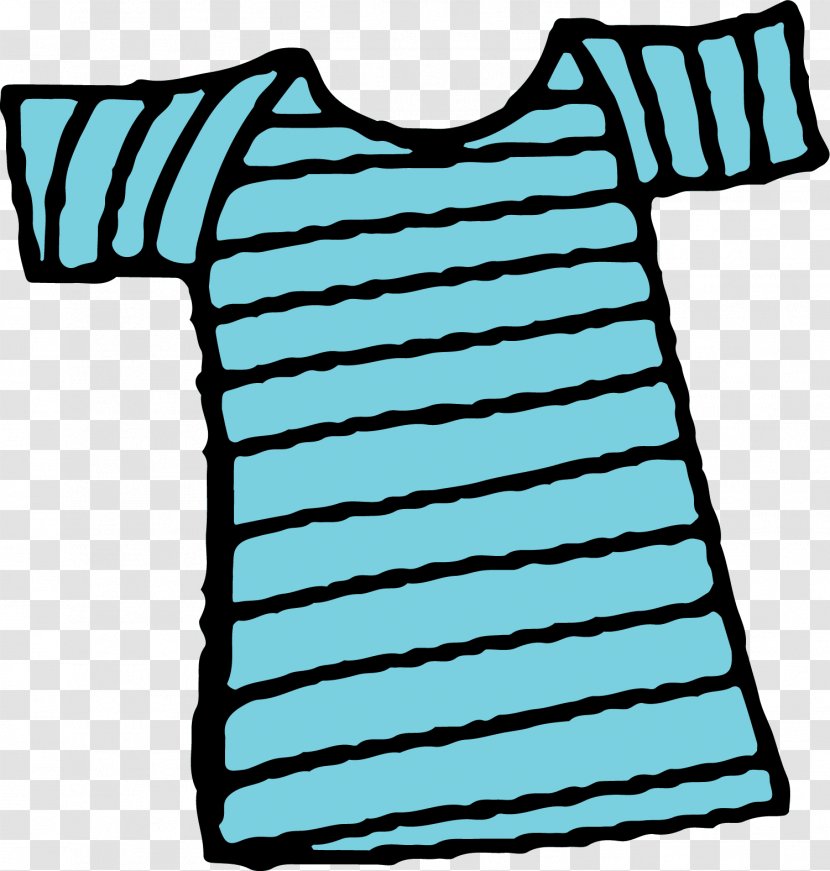 T-shirt Blue Sleeve - Top - Hand Painted Transparent PNG