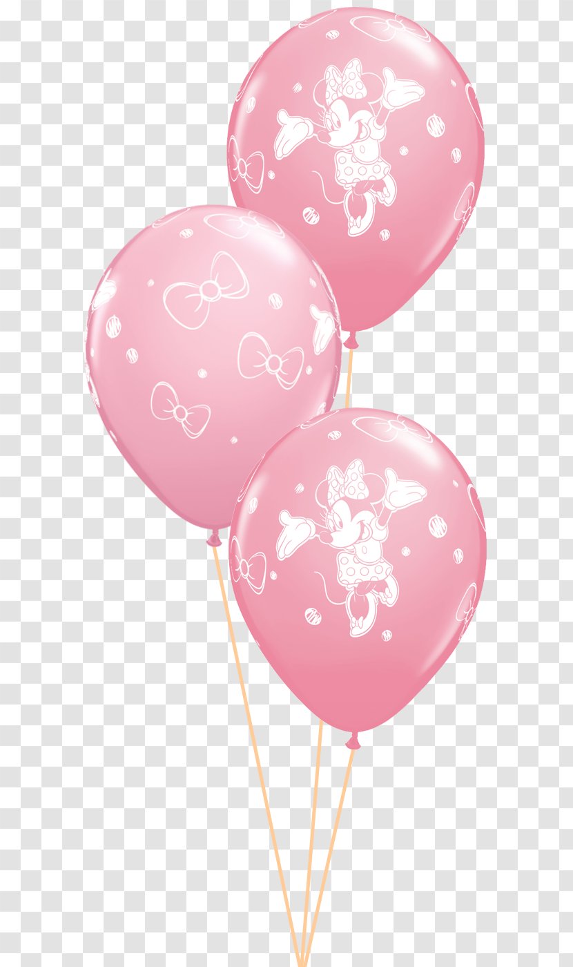 Toy Balloon Minnie Mouse Mickey Birthday - Walt Disney Transparent PNG