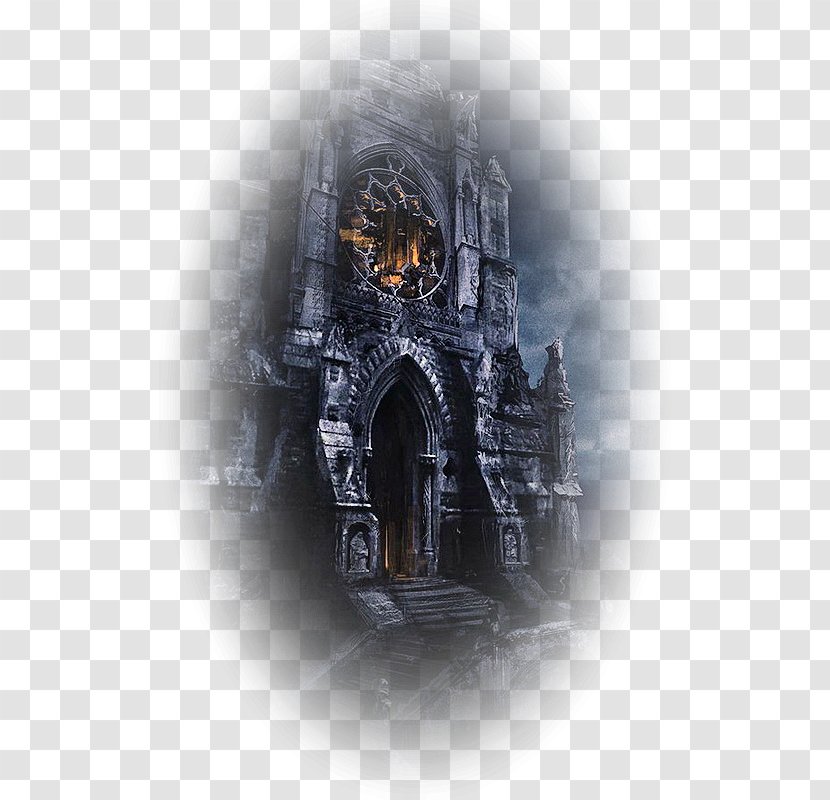 Gothic Architecture Art Dark Fantasy - Castle Transparent PNG