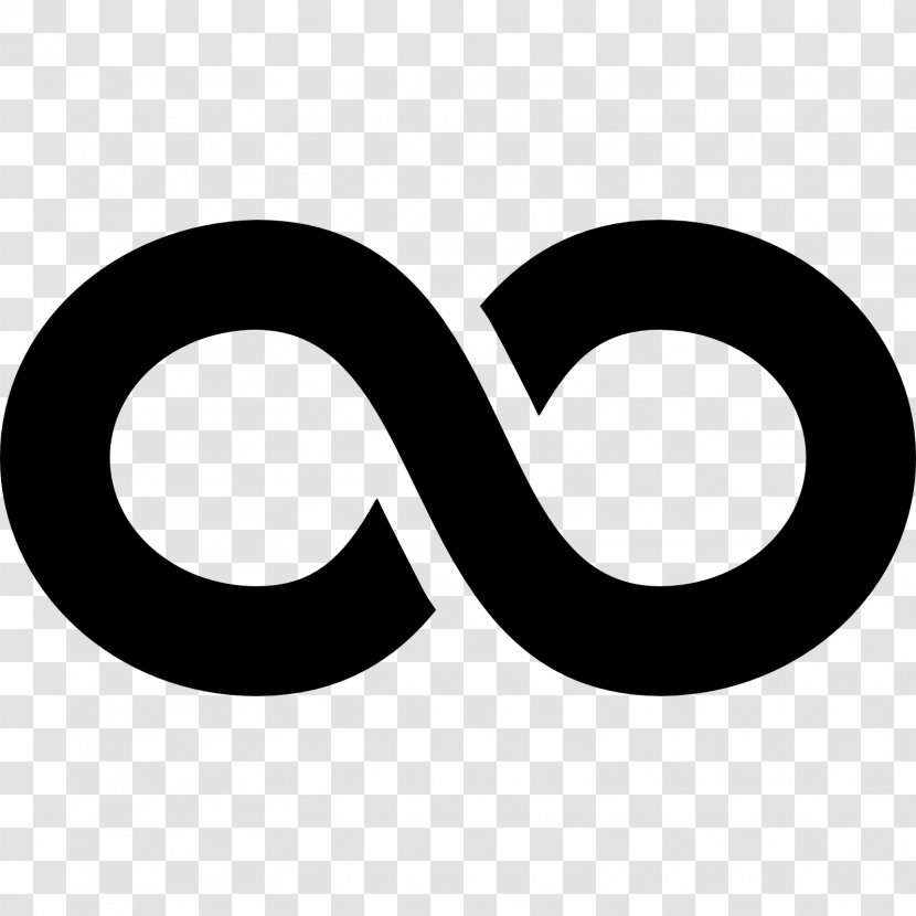 Infinity Symbol Clip Art - Black And White Transparent PNG