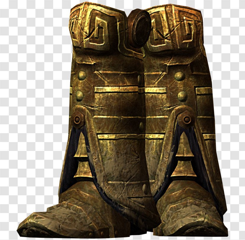 The Elder Scrolls V: Skyrim – Dragonborn Armour Mod Shoe War Hammer - Bronze Transparent PNG