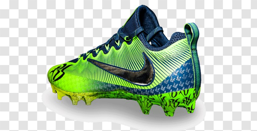 Seattle Seahawks Cleat NFL Nike Sneakers - Russell Wilson Transparent PNG