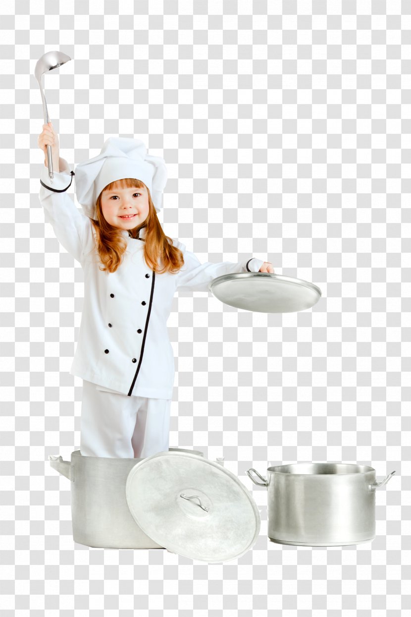 Chef Child Restaurant Cooking Recipe - Royaltyfree - Pot Transparent PNG