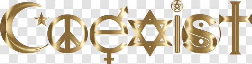 Coexist Clip Art - Body Jewelry Transparent PNG