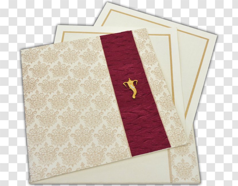 Paper Place Mats - Online Wedding Invitation Transparent PNG