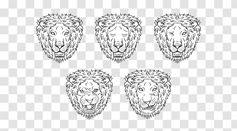 Lion Download Euclidean Vector - Symmetry - Artwork Lionhead Transparent PNG