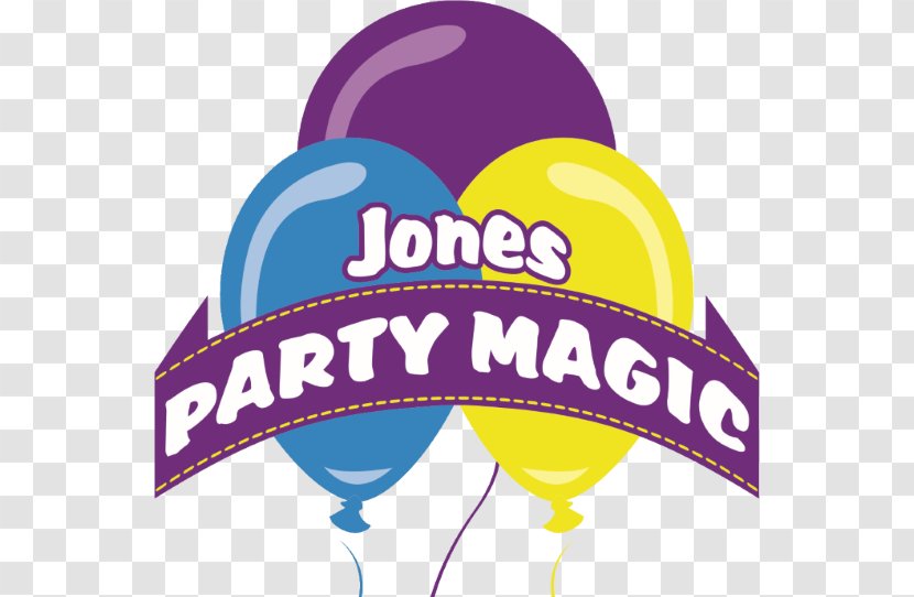 Logo Jones Party Magic, Inc. Balloon Font Clip Art - Area Transparent PNG