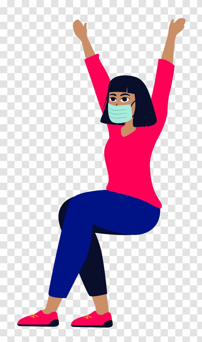 Girl With Mask Girl Mask Transparent PNG