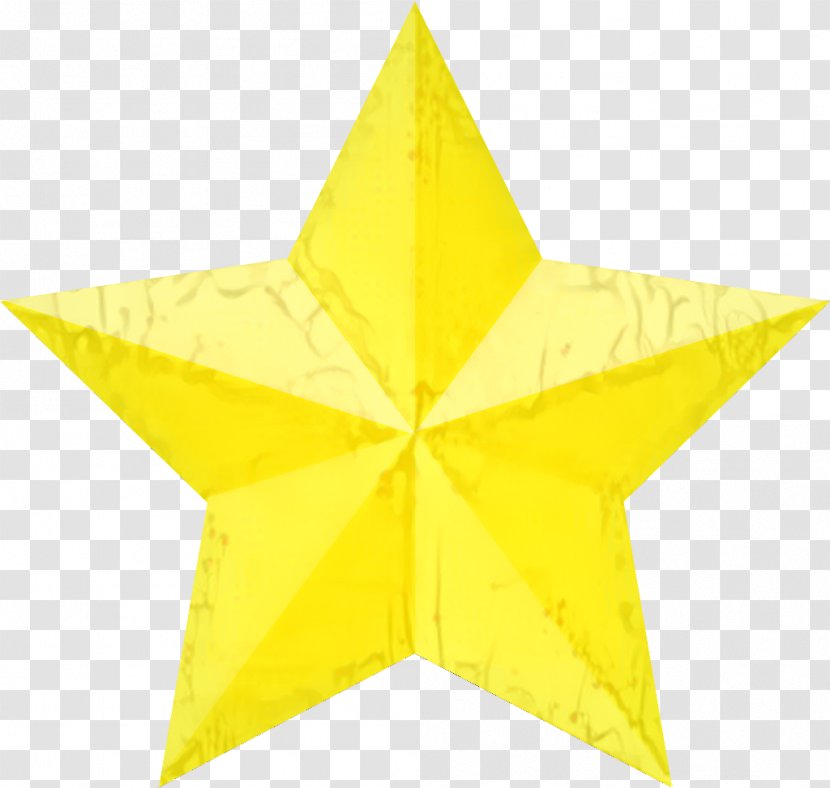 Gold Star - Yellow - Leaf Transparent PNG