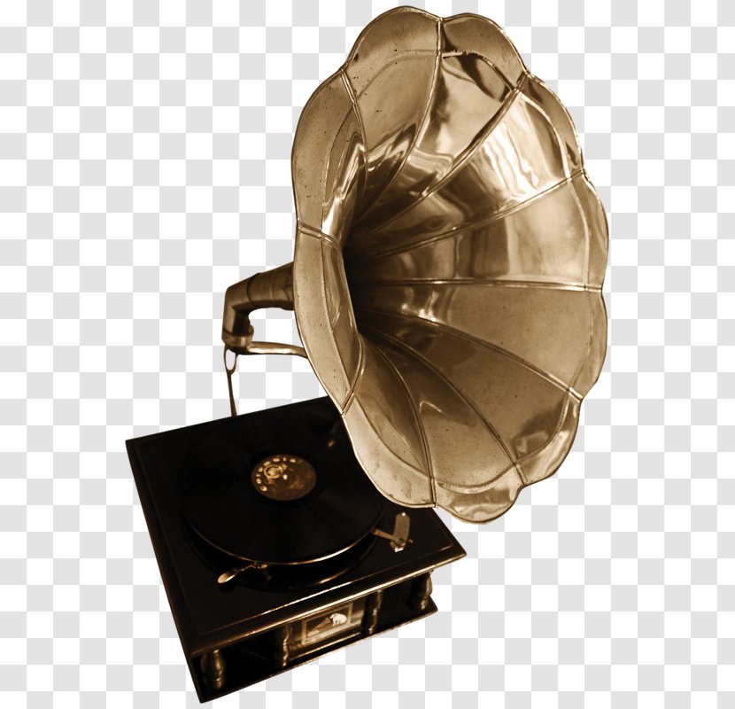Loudspeaker Audio Electronics Clip Art - Cartoon - Vintage Gold Speaker Transparent PNG