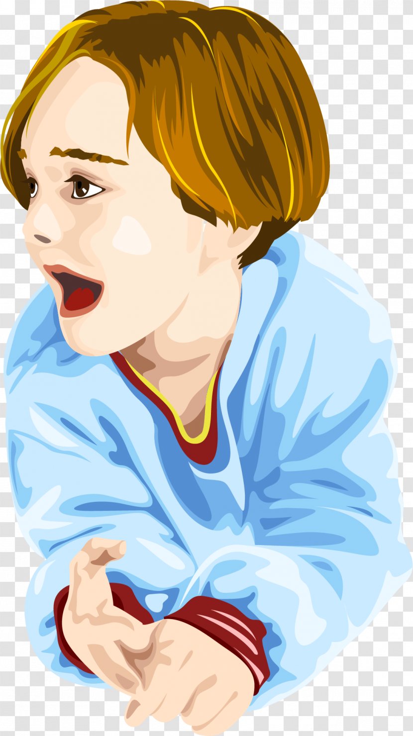 Lollipop Rock Candy Eating Sugar - Heart - Vector Hand-painted Shouting Child Transparent PNG
