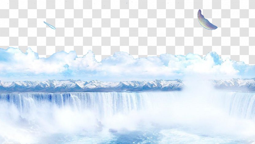 Snow Waterfall Wallpaper - Calm - Mountain Falls Transparent PNG