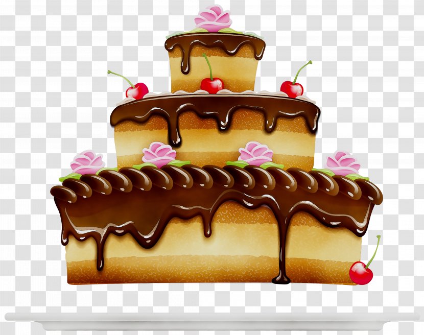 Chocolate Cake Cupcake Birthday Syrup - Buttercream - Dish Transparent PNG