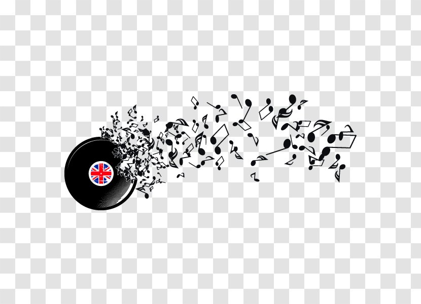 Phonograph Record Musical Note Theatre Decorative Arts - Silhouette - Notes Transparent PNG