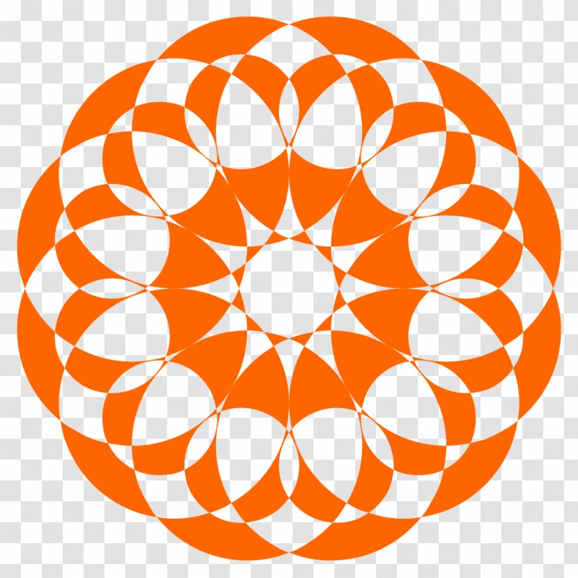 Simple Geometric Mandala Patterns. - Floral Ornament - Black White Transparent PNG
