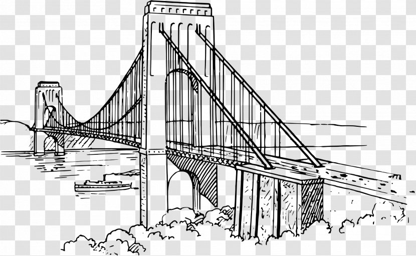 Clifton Suspension Bridge Drawing Clip Art - Simple Transparent PNG