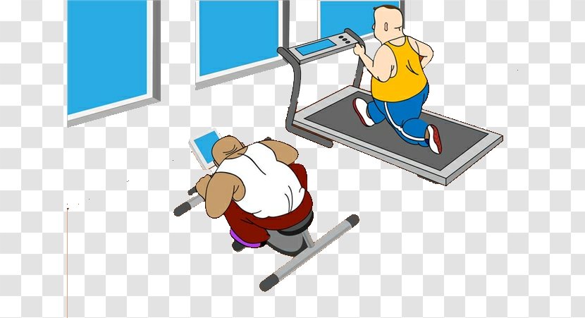 Fitness Centre Photography Illustration - Physical - Cartoon People Transparent PNG