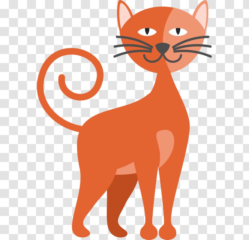 Whiskers Cat Lion Clip Art - Orange Transparent PNG