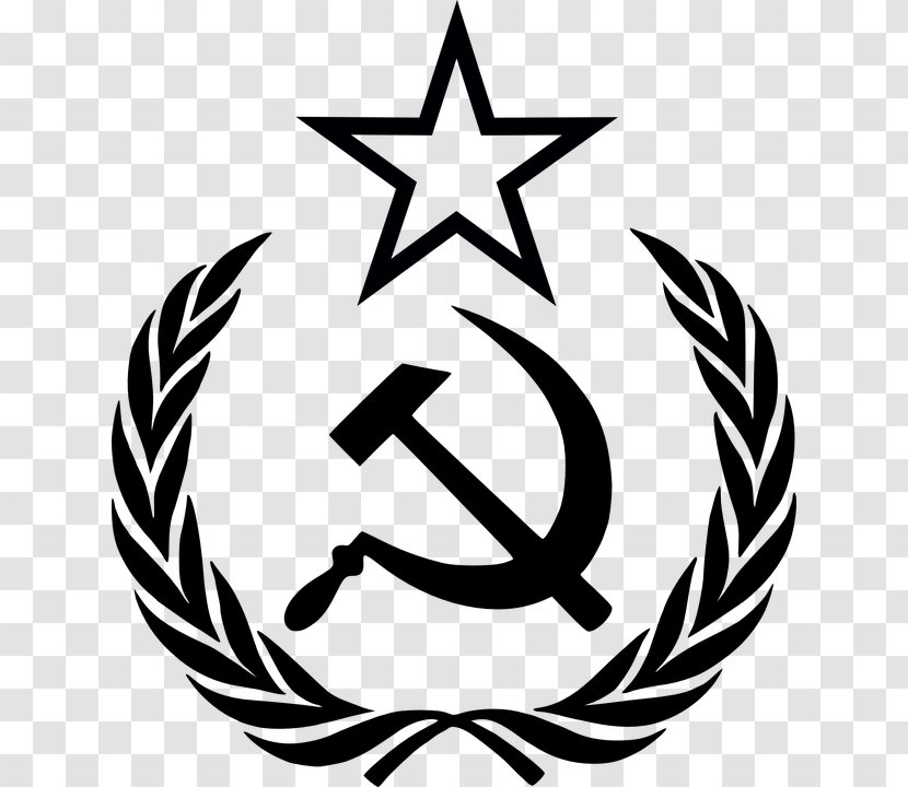 Hammer And Sickle Soviet Union Clip Art Wreath - Communism - Stick Transparent PNG