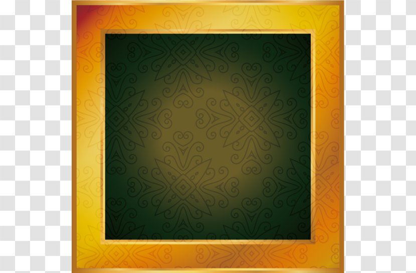 Painting - Symmetry - Vector Painted Gold Frame Transparent PNG