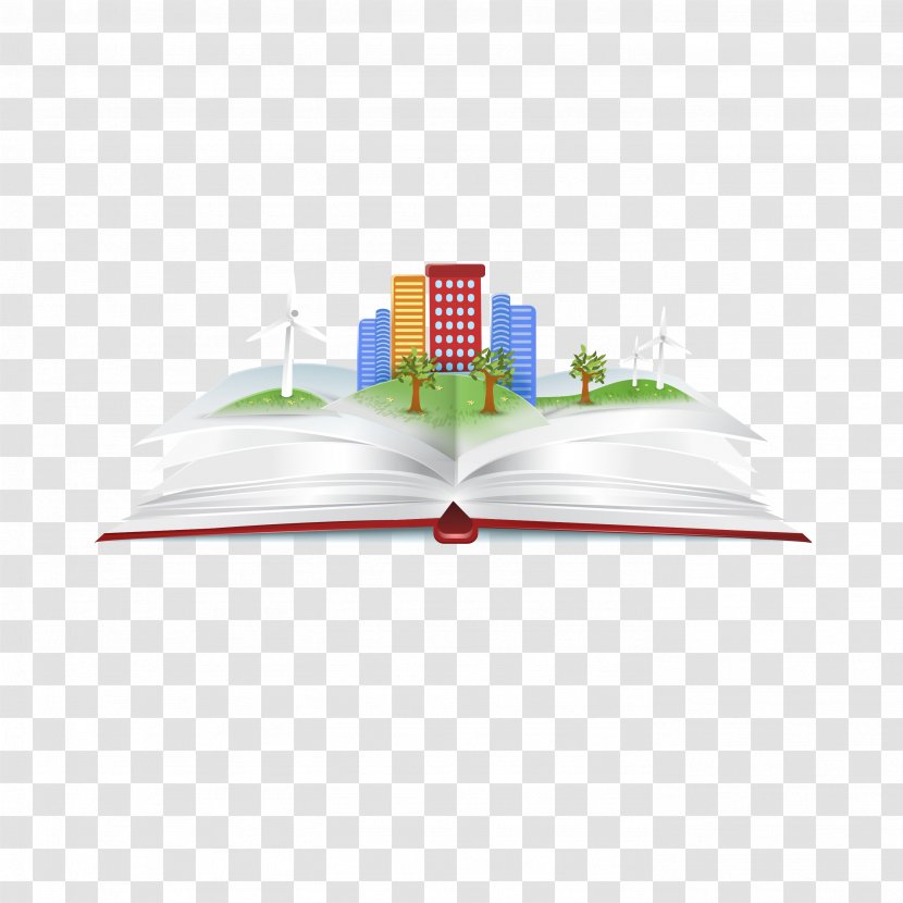 Book Wallpaper - Software - Vector Green City Transparent PNG