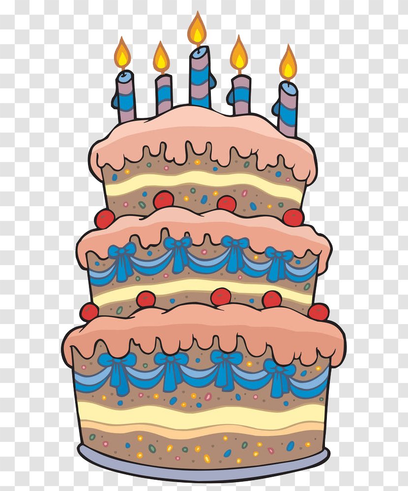 Birthday Cake Layer Chocolate - Candles On A Transparent PNG