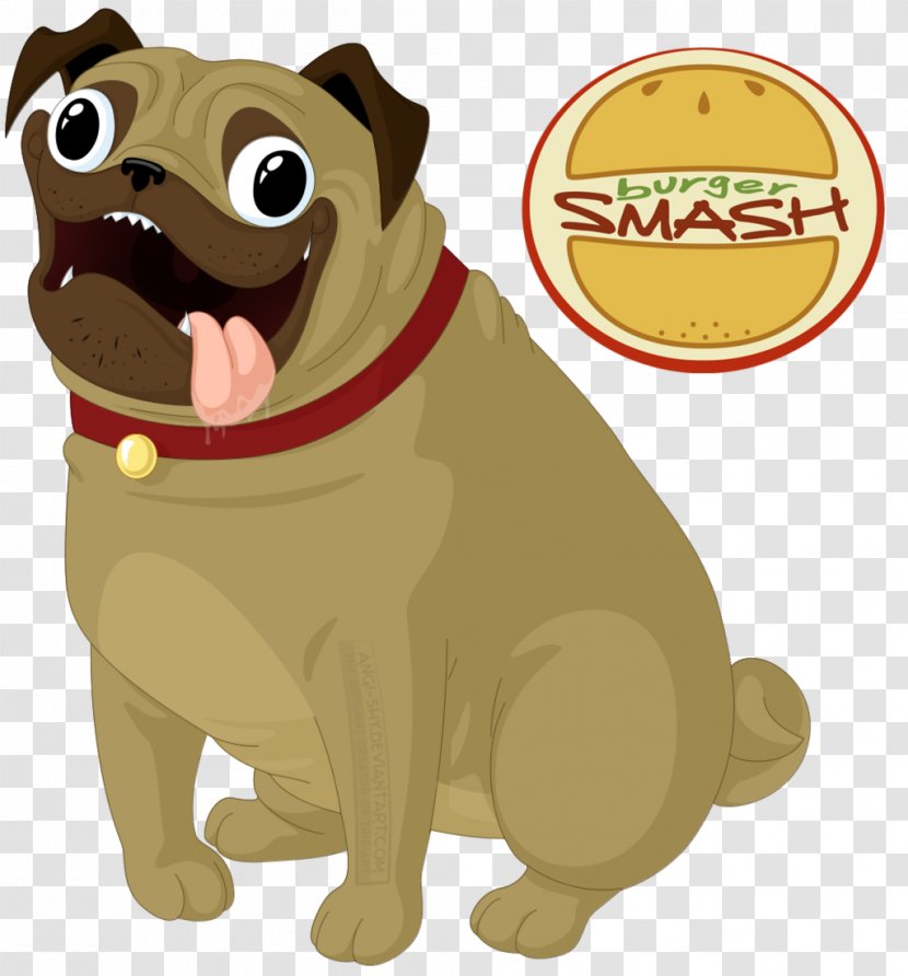 Pug Puppy Hamburger Pet Companion Dog Transparent PNG