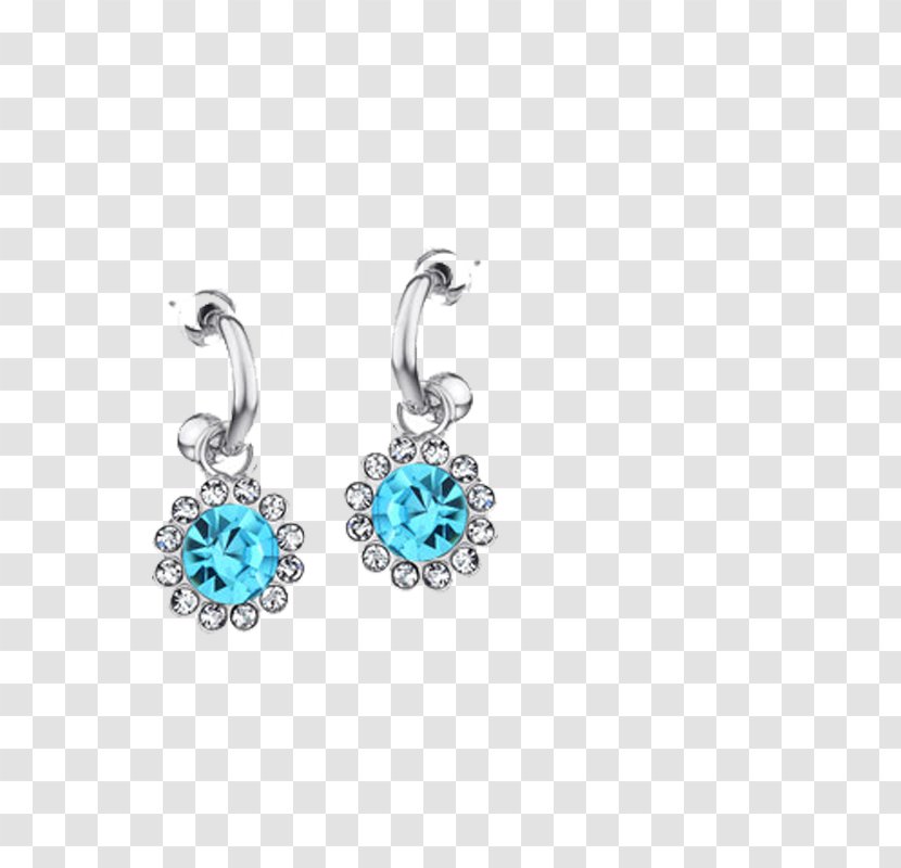 Turquoise Earring Diamond - Fashion Accessory Transparent PNG
