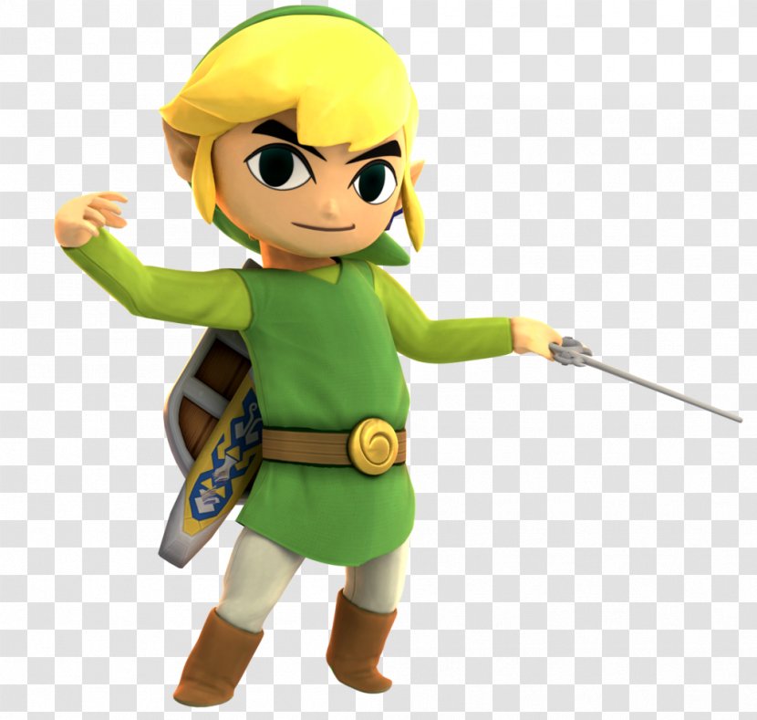 Link The Legend Of Zelda: Wind Waker Skyward Sword Rendering Hyrule Warriors - Threedimensional Space - Toy Transparent PNG