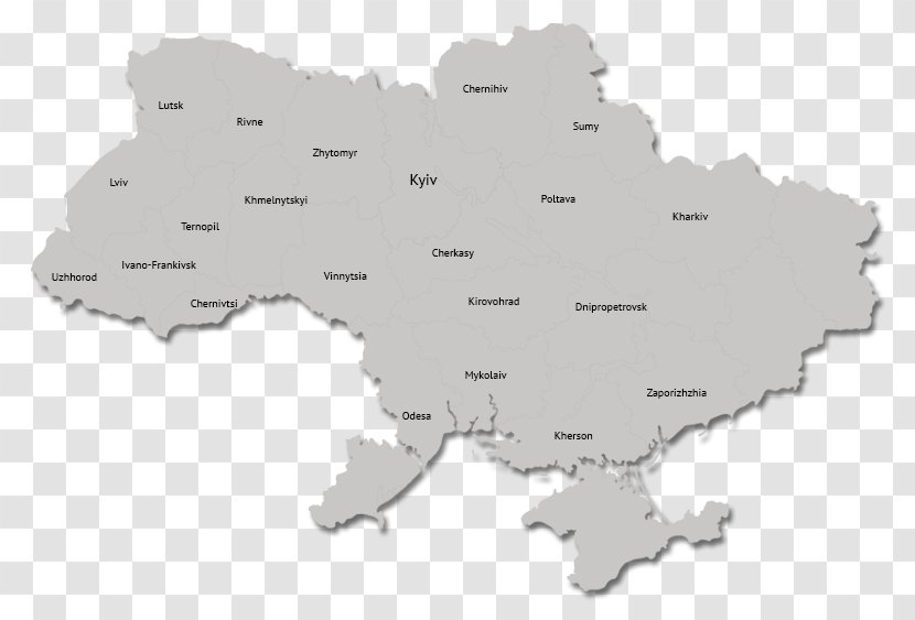 Ukraine Map Autonomous Republic Of Crimea World - Europe Transparent PNG