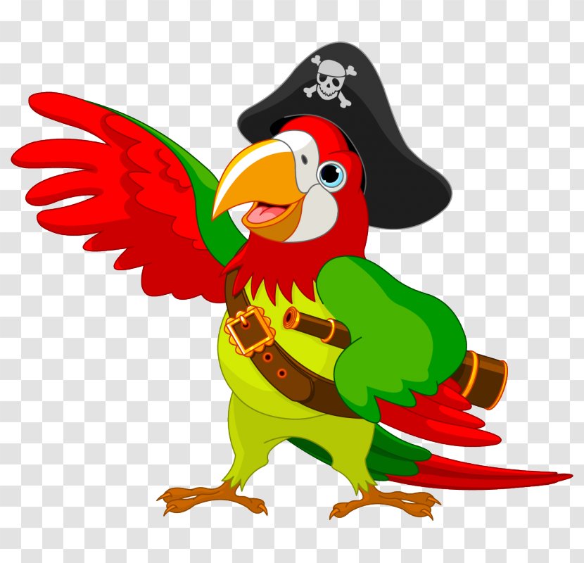 Pirate Parrot Piracy Clip Art - Royaltyfree Transparent PNG