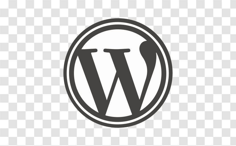 WordPress Social Media Logo Clip Art - Black And White Transparent PNG