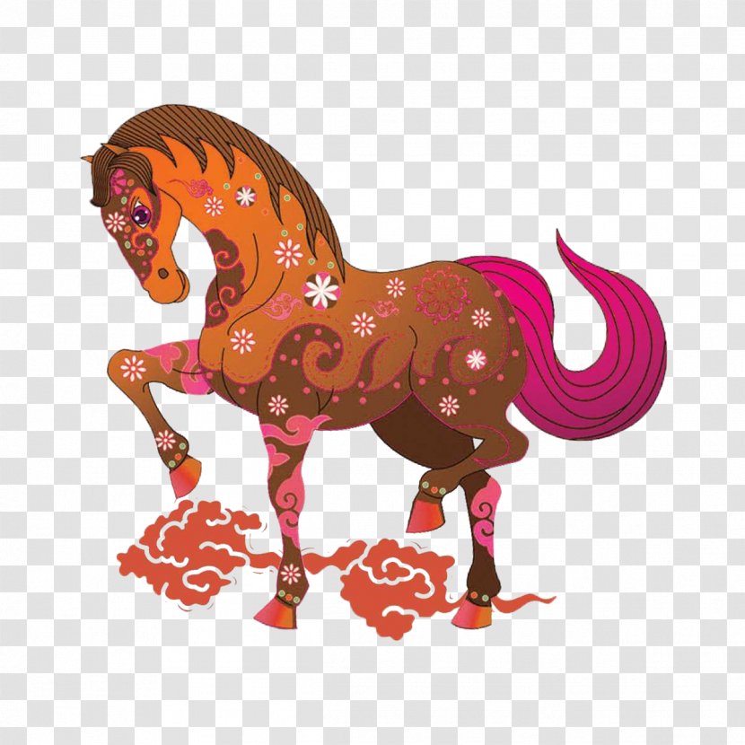 China Horse Chinese New Year - Frame - Animal Transparent PNG