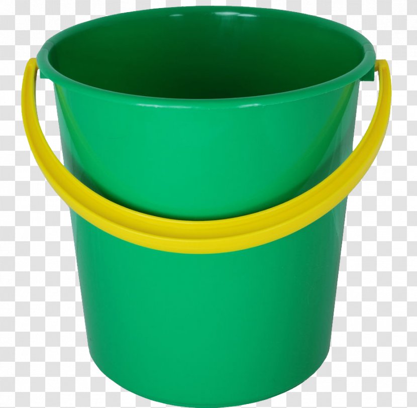 Bucket Plastic - Green - Image Transparent PNG