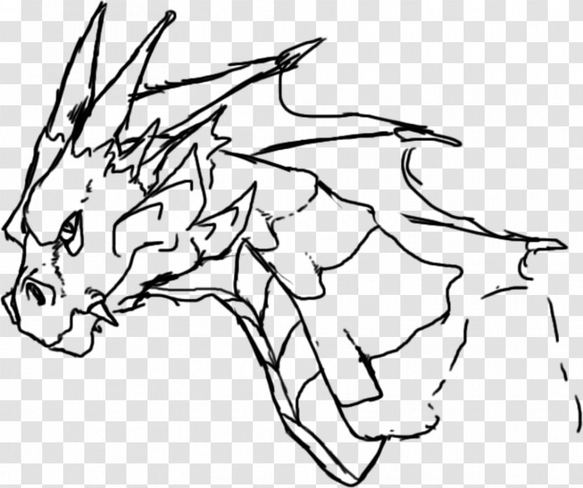 Line Art Drawing Chinese Dragon Clip - Joint Transparent PNG