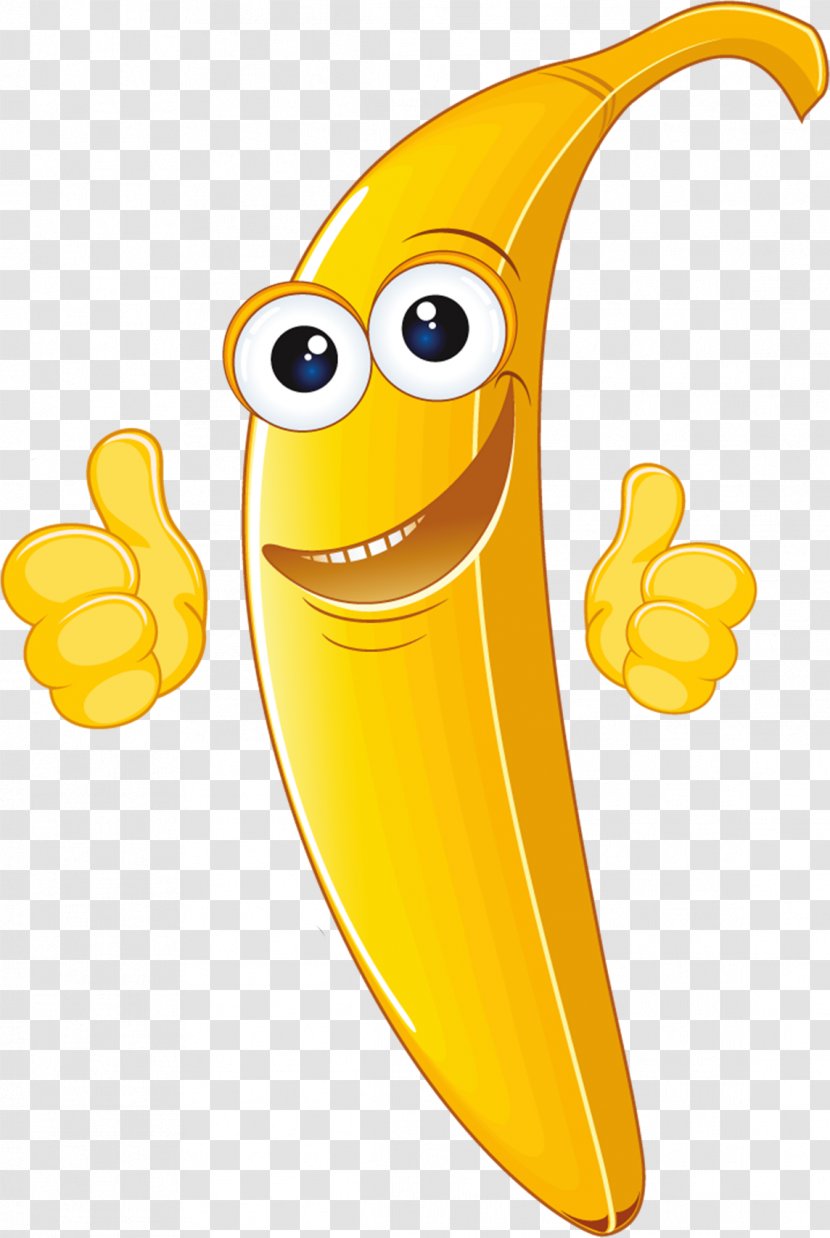 Banana Cartoon Animation - Smiling Transparent PNG