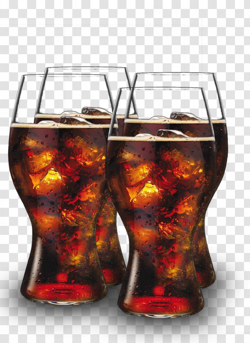 Fizzy Drinks Wine Coca-Cola Riedel Glass - Cola Transparent PNG