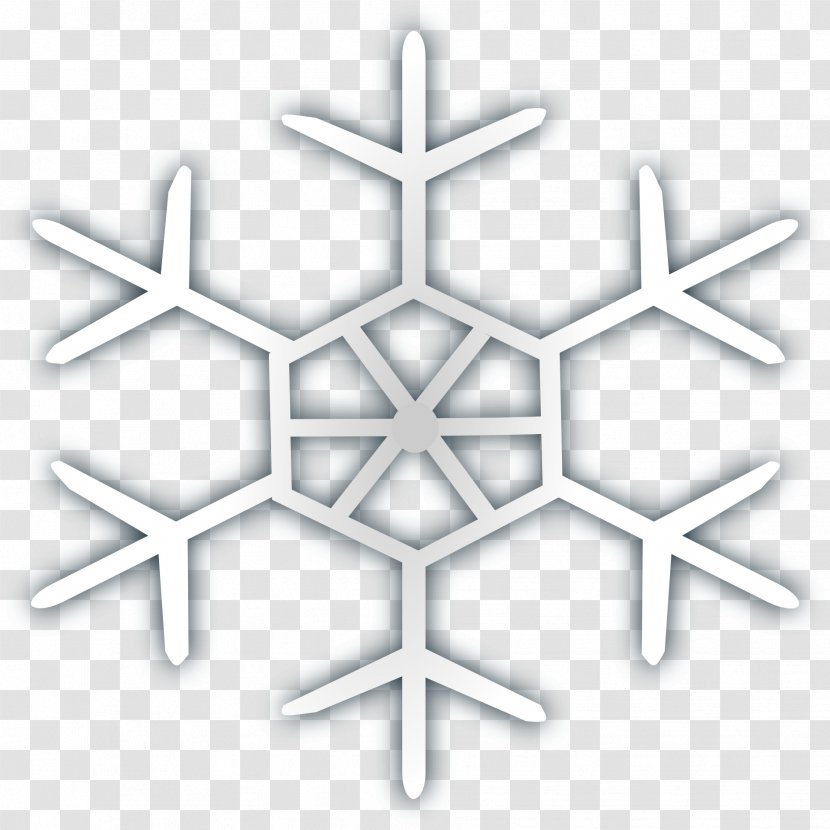 Snowflake Symbol Clip Art - White Christmas - Silver Winter Transparent PNG