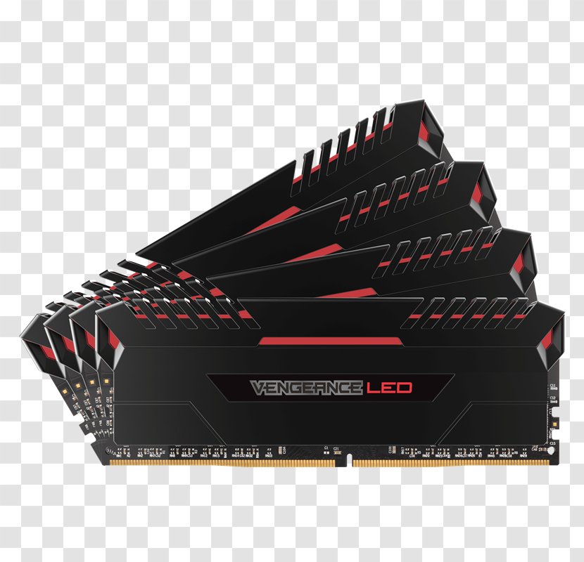 DDR4 SDRAM Corsair Components Computer Memory Vengeance LED LPX Transparent PNG