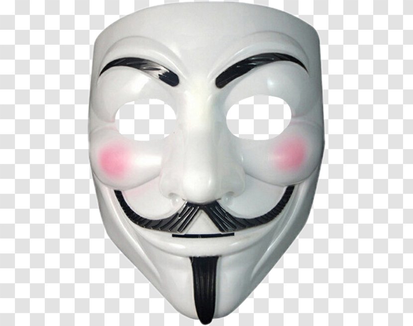 Guy Fawkes Mask V For Vendetta Amazon.com Transparent PNG