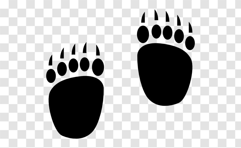 Polar Bear Footprint Clip Art Transparent PNG