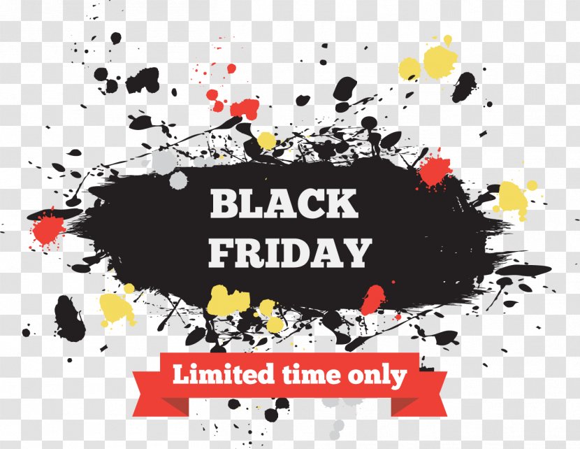 Black Friday Ink - Advertising - Vector Splash Transparent PNG
