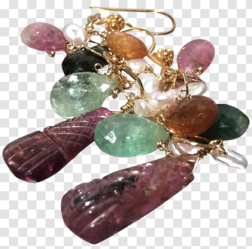 Amethyst Earring Tourmaline Crystal Jewellery Transparent PNG
